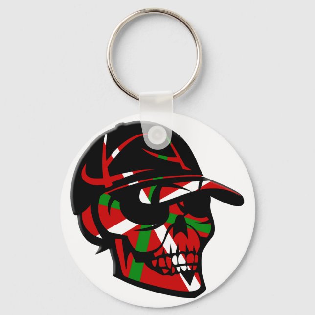 Baskischer Surfer Schlüsselanhänger (Vorderseite)