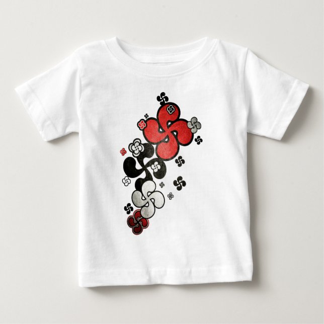 baskisches Kreuz Baby T-shirt (Vorderseite)