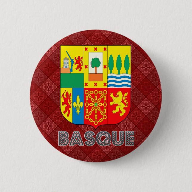 Baskisches Wappen Button (Vorderseite)