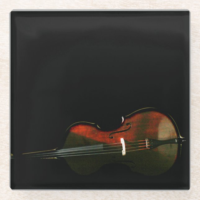 Bass 3 Küste Glasuntersetzer (Vorderseite)