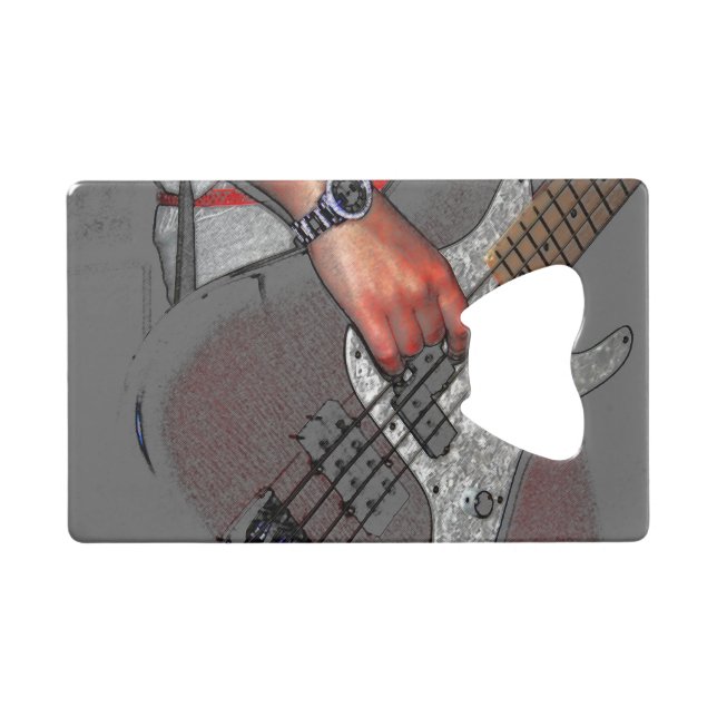 Bass 4 bocna geldbeutel flaschenöffner (Vorderseite (Horizontal))