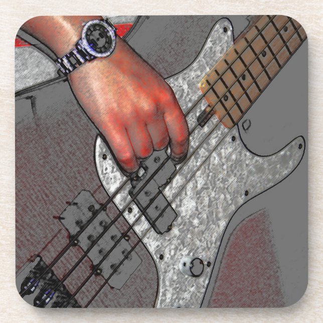 Bass-4-Küste Getränkeuntersetzer (Vorderseite)