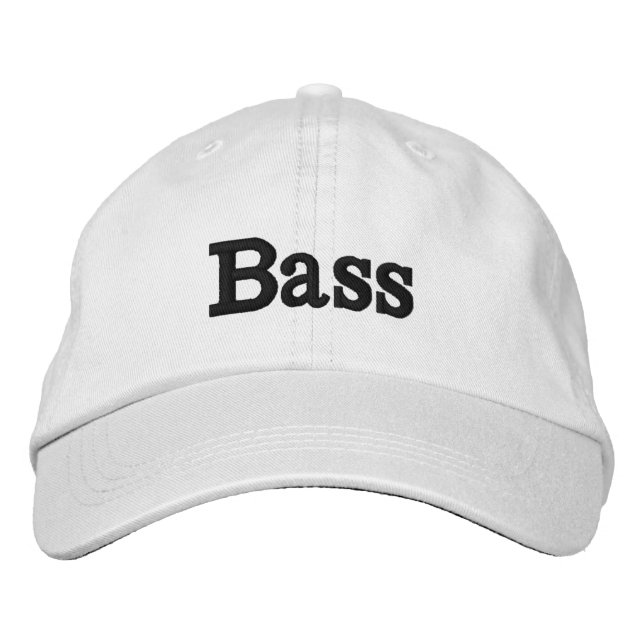 Bass Bestickte Baseballkappe (Vorderseite)