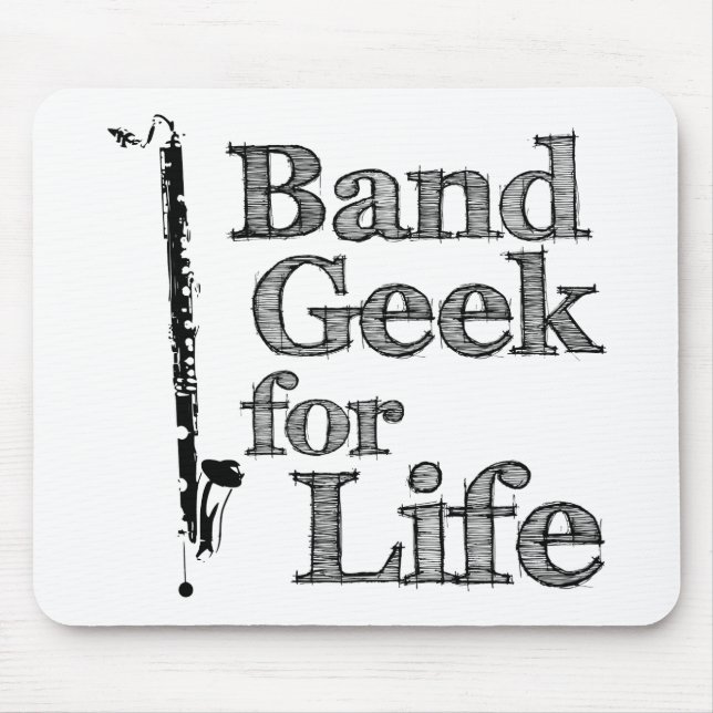 Bass Clarinet Band Geek Mousepad (Vorne)