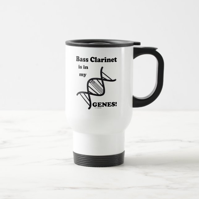 Bass Clarinet Est Dans Mon Genes Travel Mug (Droite)
