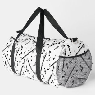 Bass Clarinet Musiknote Muster Duffle Bag