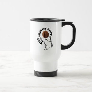 Bass Clarinet Nut Travel Mug Reisebecher