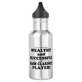 Bass Clarinet Wohlhabend und erfolgreich Edelstahlflasche