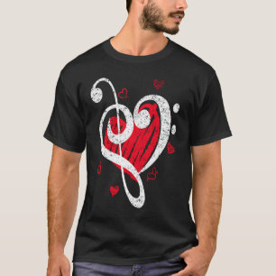 Bass Clef Love Contrabass Jazz Musique HAUT Basse