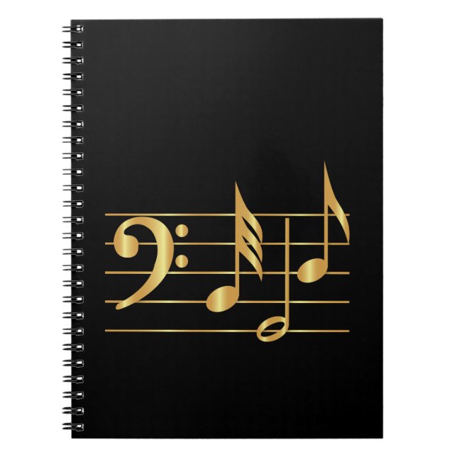 Bass clef notizblock (Vorderseite)