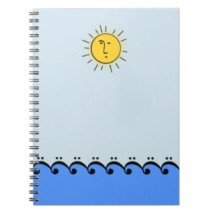 Bass Clef Ocean Notizblock