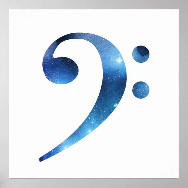 Bass clef poster (Vorne)