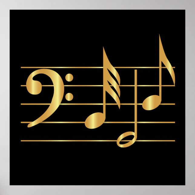 Bass clef poster (Vorne)