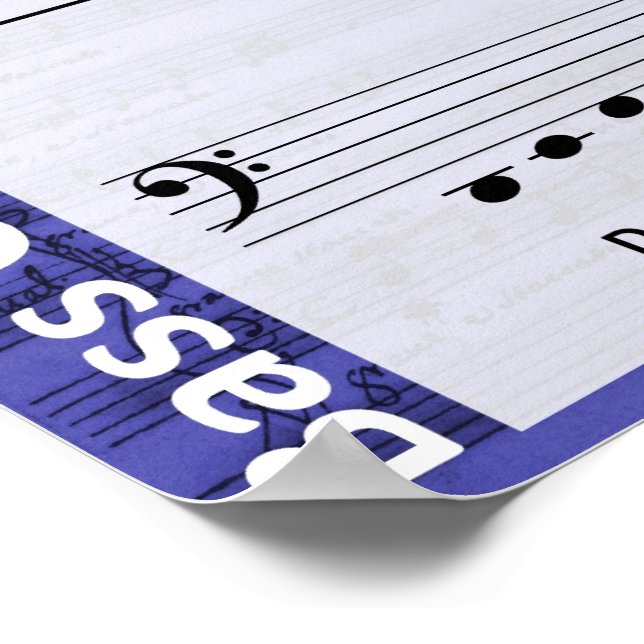Bass Clef Poster (Ecke)