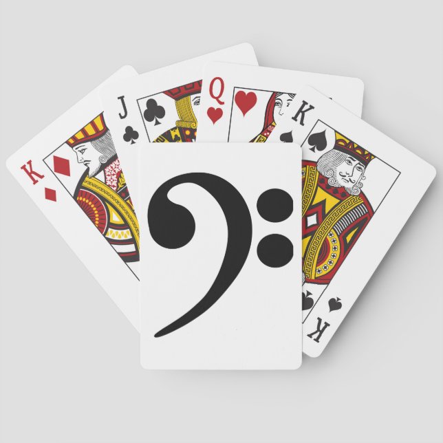 Bass Clef Spielkarten (Rückseite)