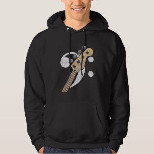 Bass Clever Guitar Bass Player Musiker Hoodie