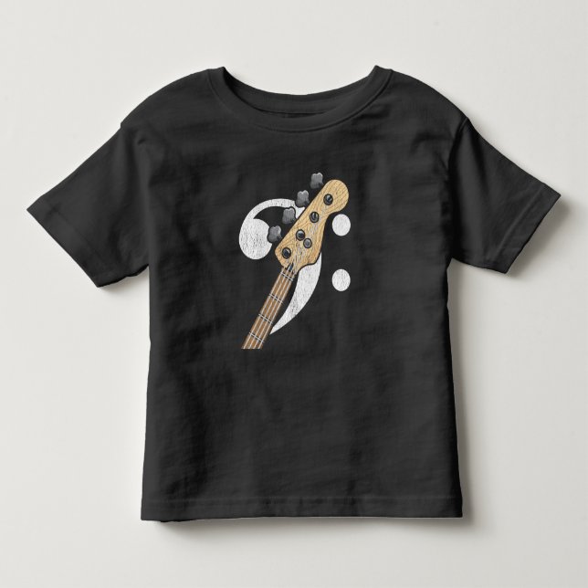 Bass Clever Guitar Bass Player Musiker Kleinkind T-shirt (Vorderseite)