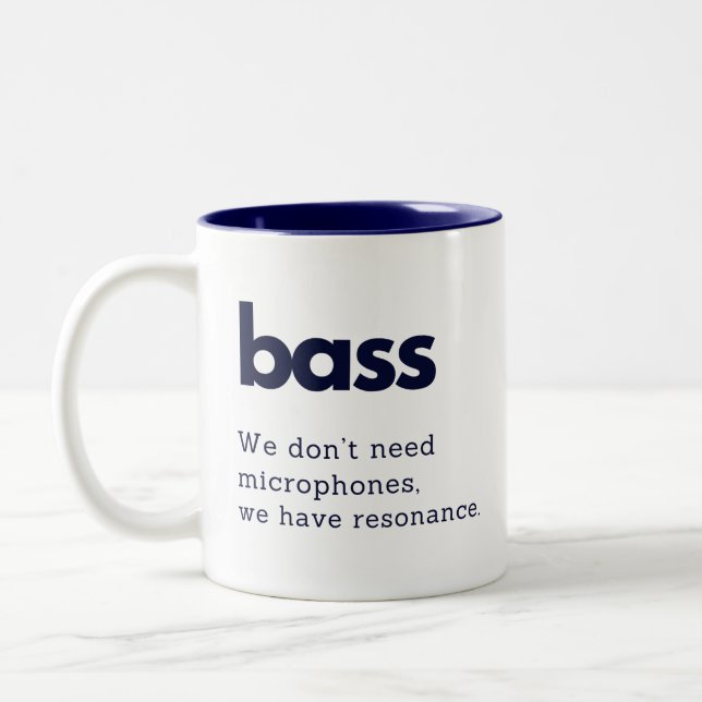 Bass drôle de tasse cadeau - Bass choir membre drô (Gauche)