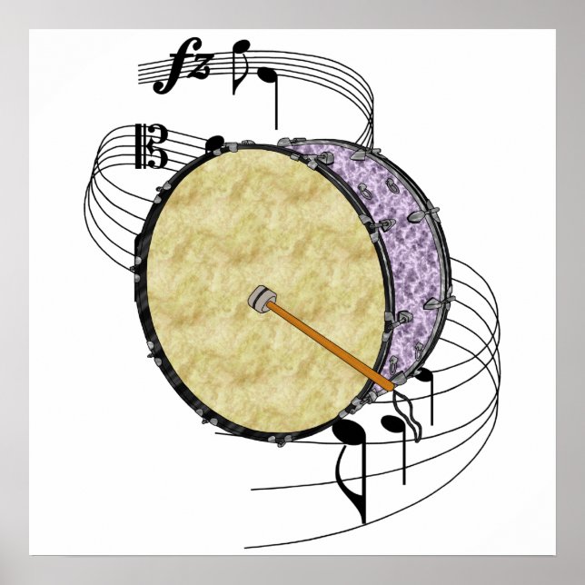 Bass Drum Poster (Vorne)