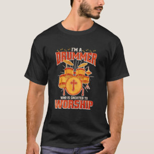 Bass Drum Set Cool Drummer Kit 8 T-Shirt