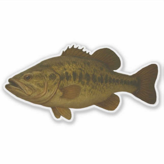 Bass-Entfernungsaufkleber Aufkleber (Vorderseite)