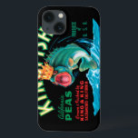 Bass-Fische, die eine Krone auf einem schwarzen Case-Mate iPhone Hülle<br><div class="desc">Dieser Vintage Kistenaufkleber eines Bass-Fisches,  der eine Krone auf einem schwarzen Hintergrund trägt,  gefällt jedem Vintagen Kunstliebhaber. Es ist eine Anzeige für Königsfisch-Erbsen. Die Farben sind sehr klar und scharf. Wählen Sie dieses artprint auf Ihrem Produkt heute.</div>