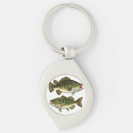 Bass Fischen Schlüsselanhänger