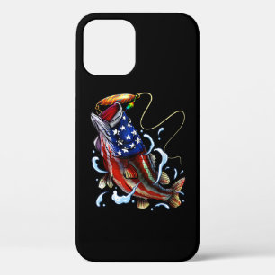 Bass Fish American Flag Patriotic Fishing Case-Mate iPhone Hülle