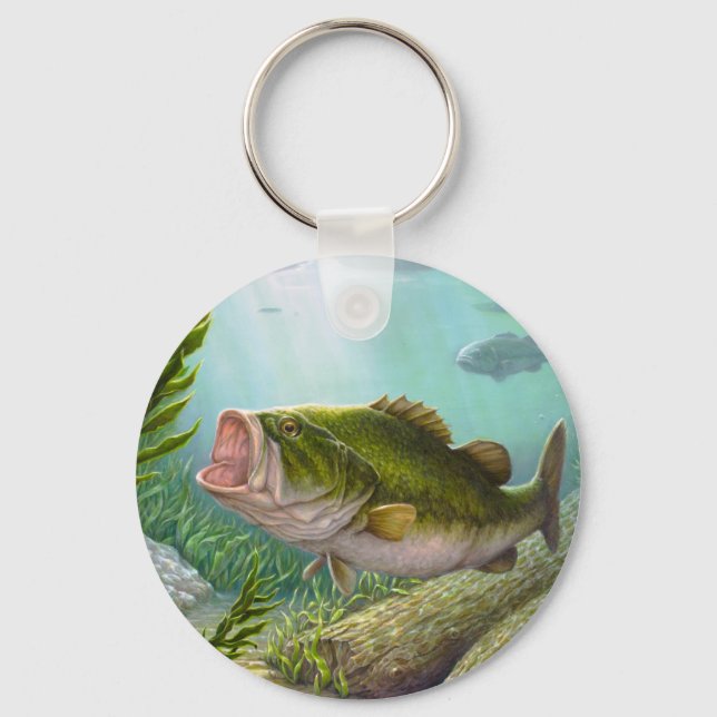 Bass Fish Schlüsselanhänger (Vorderseite)