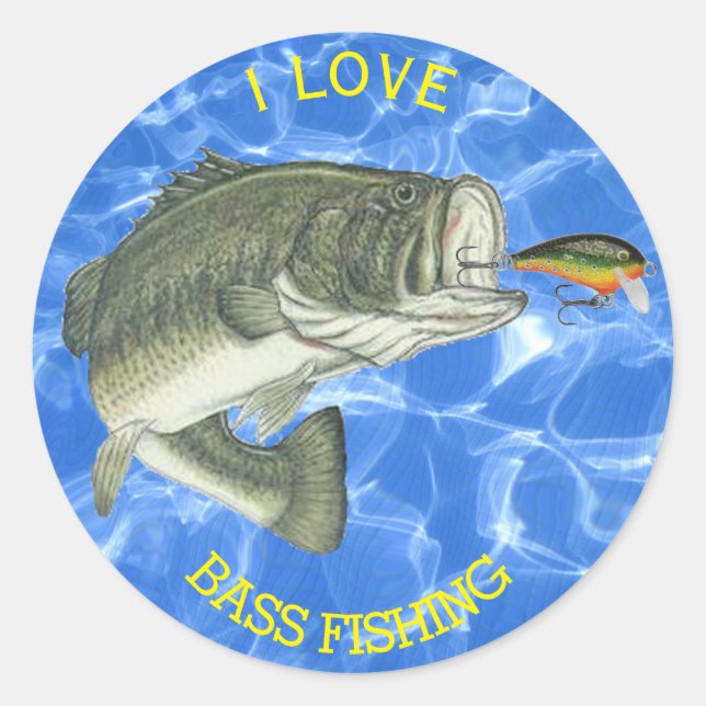 Bass Fisherman's Custom Sticker (Vorderseite)