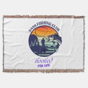 Bass Fishing Club Retro Sonnenuntergang Decke