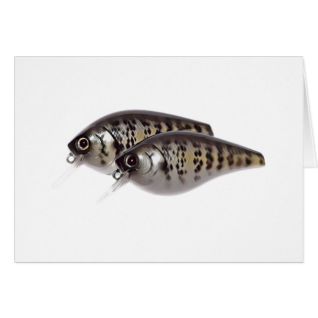 Bass Fishing Crankbait Card (Vorderseite (Horizontal))