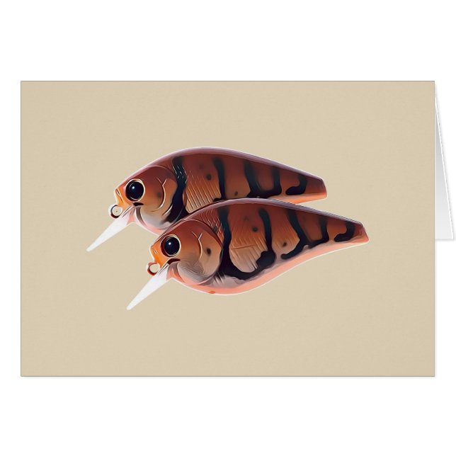 Bass Fishing Crankbait Card (Vorderseite (Horizontal))