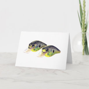 Bass Fishing Crankbait Carte de voeux