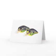 Bass Fishing Crankbait Grußkarte