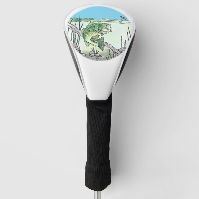 Bass Fishing Golf Headcover (Vorderseite)