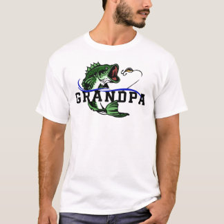 Bass Fishing Grandpa Fisherman T-Shirt