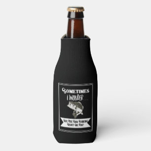 Bass Fishing Men's Sport Hobby Black Beer Flaschenkühler