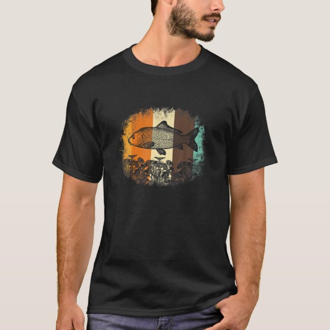 Bass Fishing Retro Vintag Largemouth Fisherman T-Shirt (Vorderseite)
