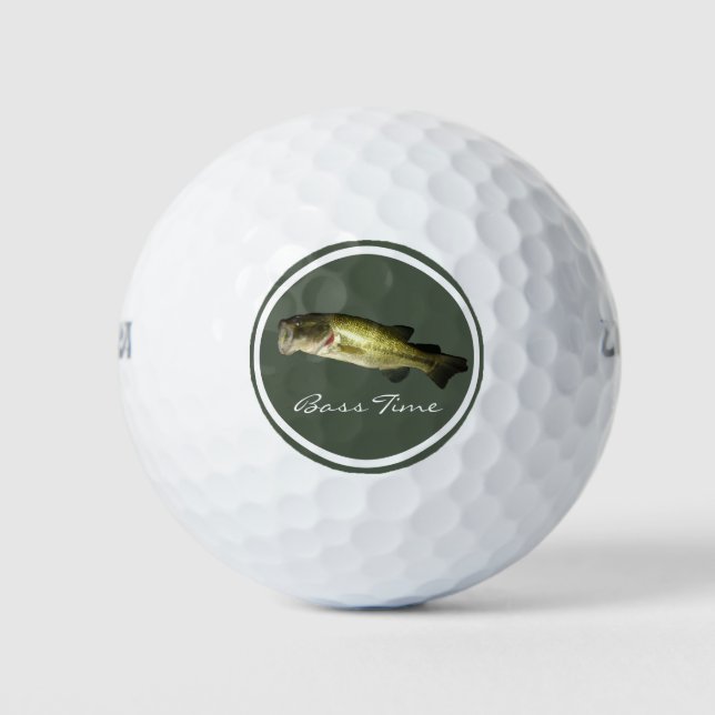 Bass Fishing Stilvolle Golfbälle (Vorderseite)