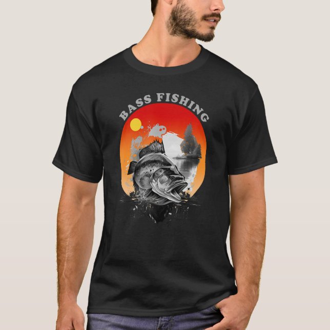 Bass Fishing T-Shirt (Vorderseite)