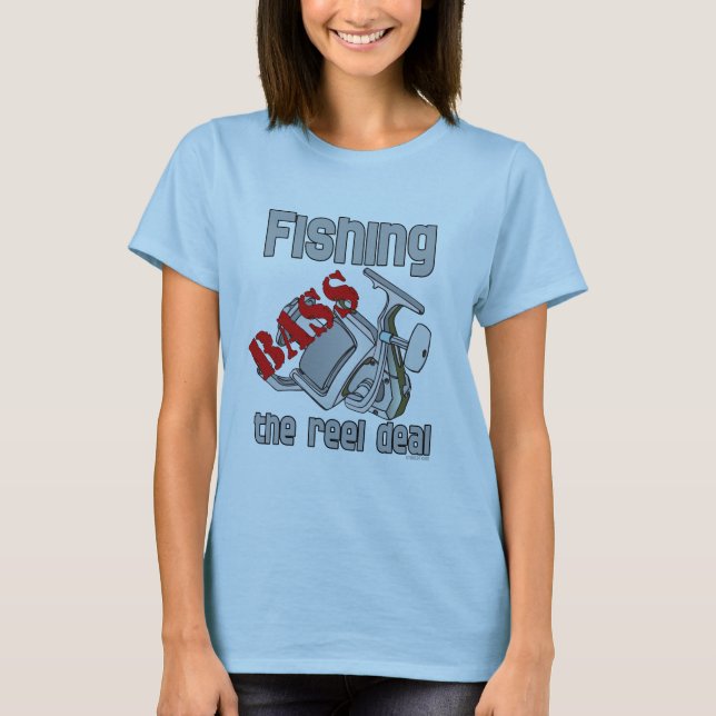 Bass Fishing the Reel Deal T-Shirt (Vorderseite)