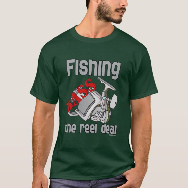 Bass Fishing the Reel Deal T-Shirt (Vorderseite)