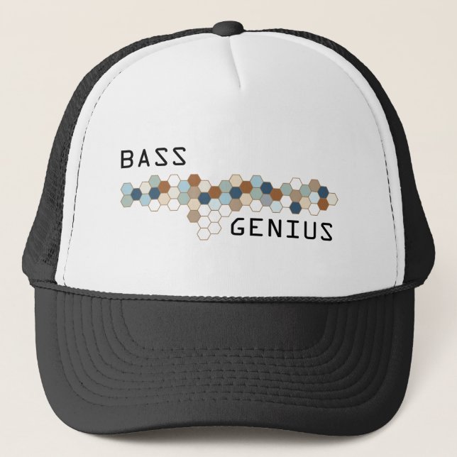 Bass-Genie Truckerkappe (Vorderseite)