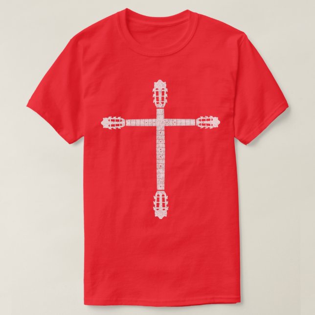 Bass Gitarre Cross Christlich Bass Player Bassist  T-Shirt (Design vorne)