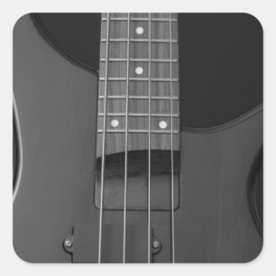 Bass-Gitarre Quadratischer Aufkleber