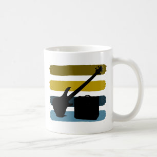 Bass-Gitarre und Ampere-Tasse Kaffeetasse