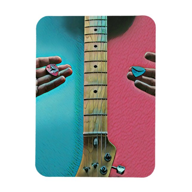 Bass-Gitarrist-Geschenke Magnet (Vertikal)