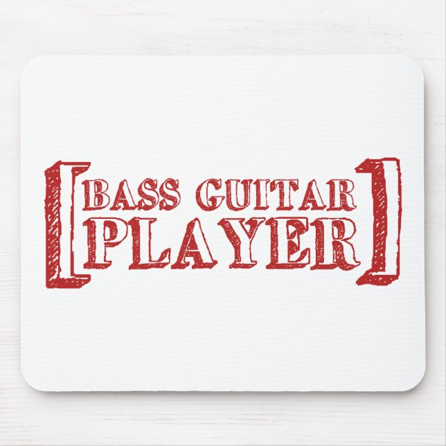 Bass-Gitarrist Mousepad (Vorne)