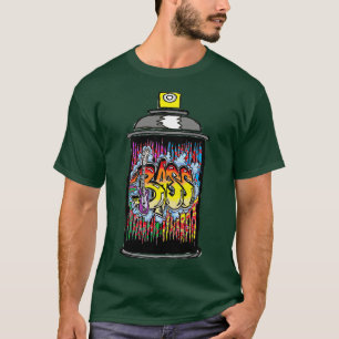 Bass Graffiti Spray kann Tropfen von LowEndGraphic T-Shirt